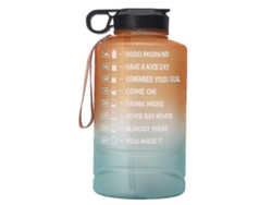 Botella De Agua Motivacional De 2,2 L, Boca Ancha, Botella Deportiva Portátil Con Gradiente Rosewell