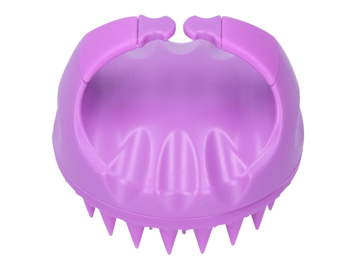 Cepillo De Masaje Capilar Multifuncional Para Limpieza De Caspa Y Shampoo Púrpura