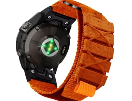 Correa Nylon Militar para Garmin Tactix 7 Pro Ballistics Edition Naranja ¡ANTIMPACTO!