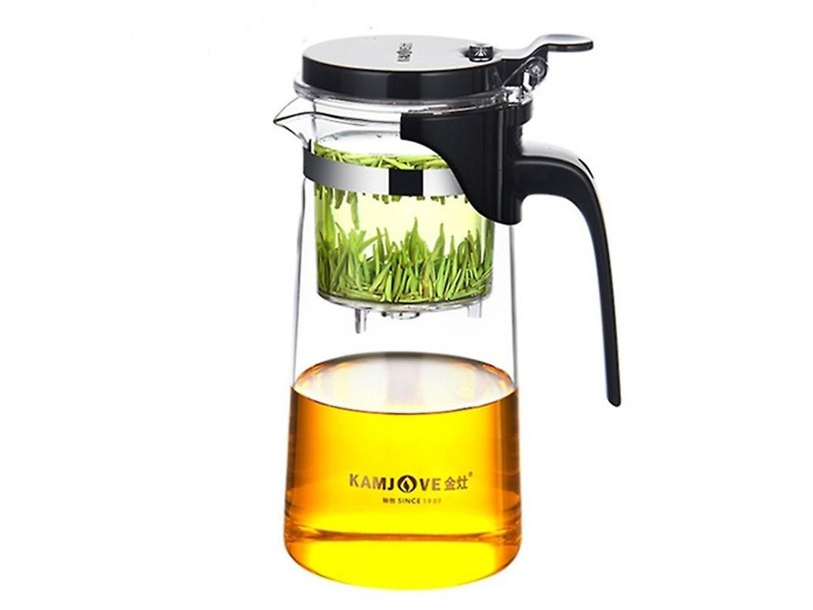Juego De Té De Vidrio Resistente Al Calor Kamjove, Capacidad: 750 Ml.