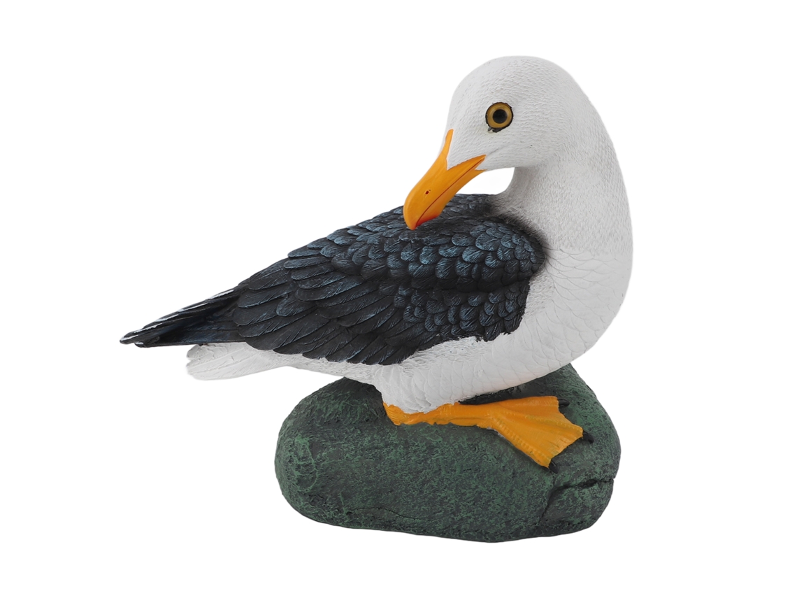 Escultura De Gaviota De Resina De Estilo Mediterráneo, Adorno Para La Decoración Del Hogar Y La Oficina.