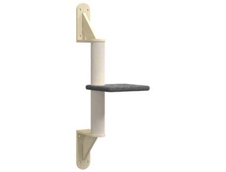 vidaXL Árbol rascador para gatos de pared gris oscuro 85,5 cm