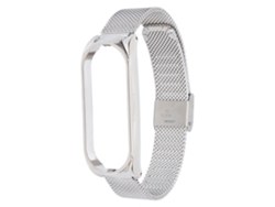 Pulsera De Acero Para Xiaomi Mi Band 6 Y Mi Band 5 Nfc, Pulsera De Repuesto Metálica Plateada
