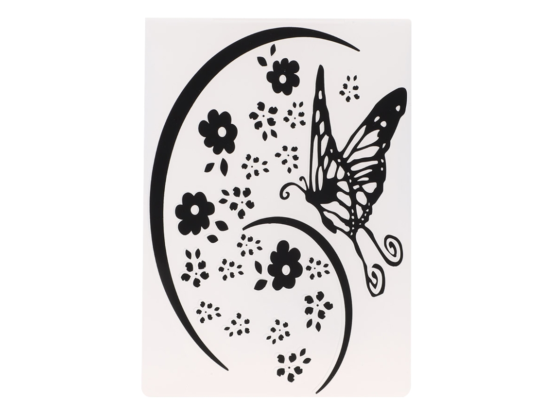 Molde para hornear DIY con plantillas de relieve Flores Animales Navidad Pluma 01