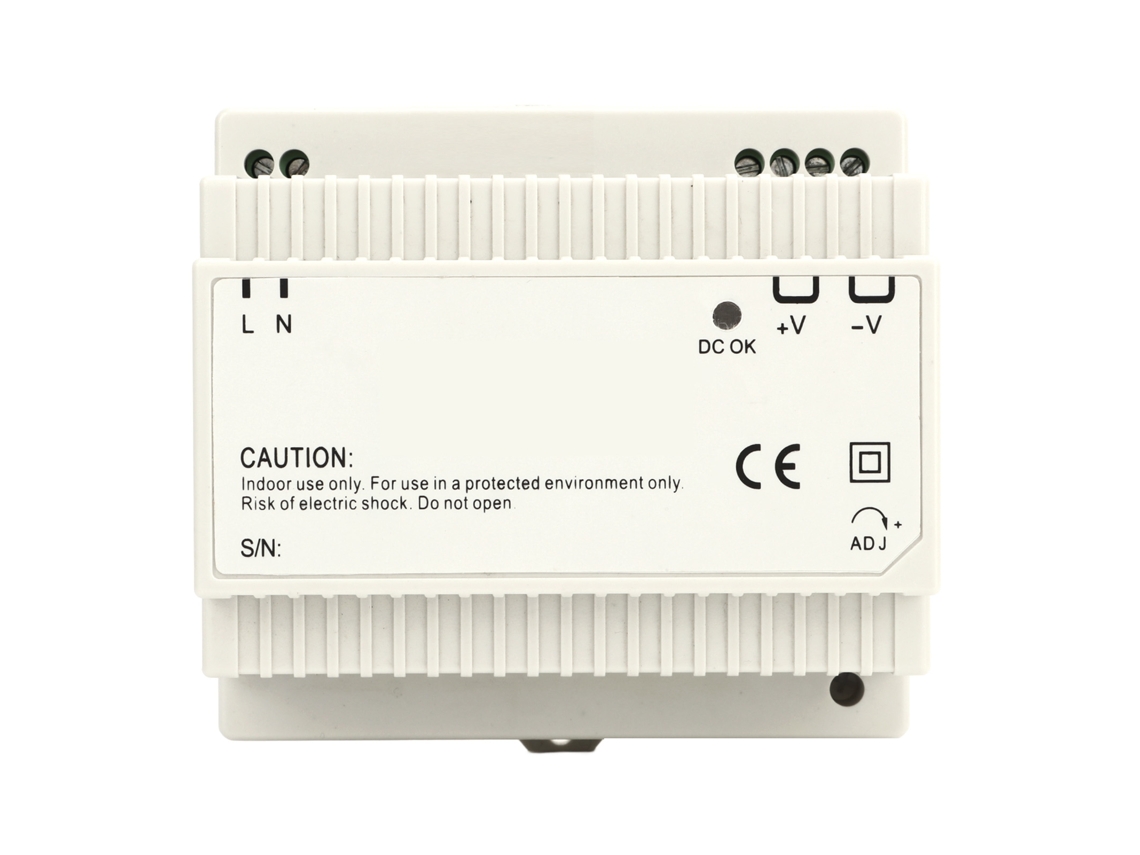 Fuente De Alimentación Para Carril Din De 100 W Con Conmutación Escalonada, De Ca 100-240 V A Cc 24 V, Con Protección.