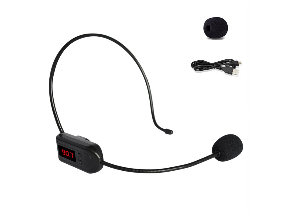 Auriculares Inalámbricos Fm Con Micrófono Para Clases, Conferencias Y Reuniones - Portátiles