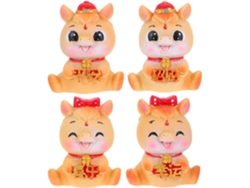 4 Figuras De Resina De Caballos Del Zodíaco Para Decoración Del Hogar, Duraderas.