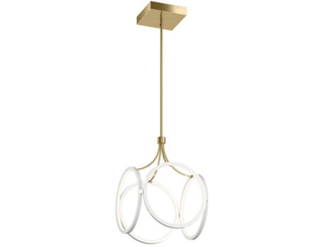 Lámpara colgante KICHLER (Qn-Ciri-P-WH) Ciri Aluminio, hierro, LED acrílico esmerilado LED