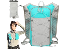 Mochila reflectante para correr con depósito de agua, ajustable, transpirable, de 1,5 l - Vayotoy
