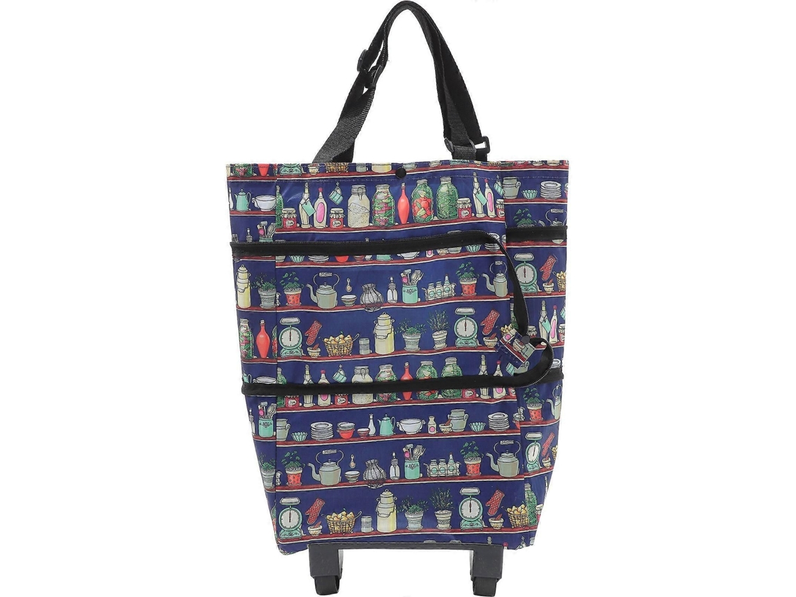 Carrito de compras plegable GOKOCO con ruedas, bolsa de compras plegable