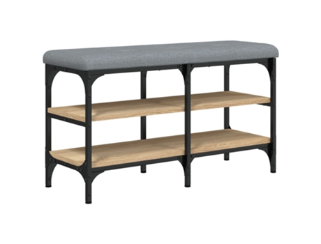 Banco zapatero VIDAXL madera de ingeniería roble Sonoma (82x32x47 cm)
