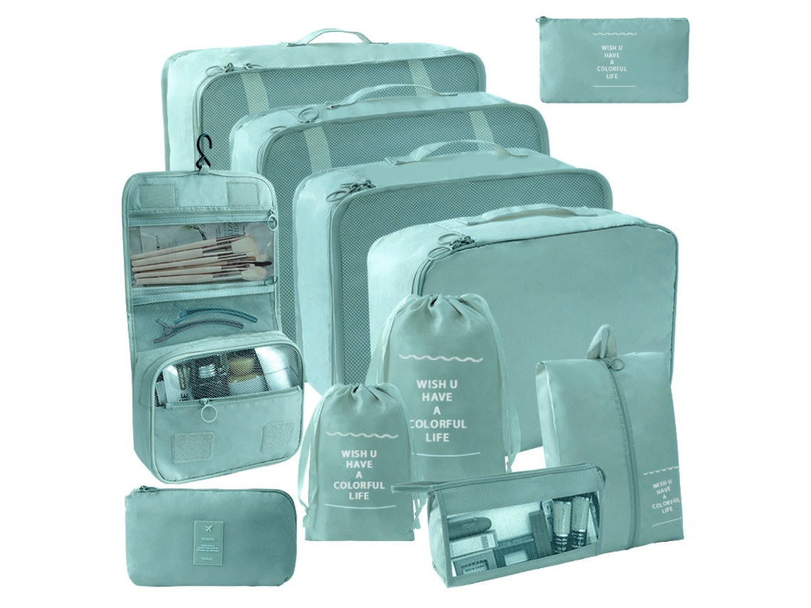 Organizador Cubos Empacar Maletas NEVEANCE Azul (34x25x7cm)