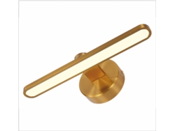 Aplique LED de pared para iluminar cuadros, espejos, murales, 10W, tono de luz neutro 3000K, acabado Bronce. 30cm PAPUQ