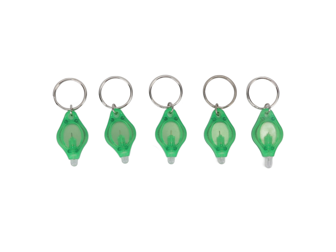 2026-5pcs Linterna Led Mini Llavero Portátil Anillo De Llaves Para Detección De Joyería Luz Verde