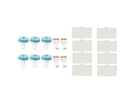 8X fregona para limpiador de mopa a vapor Deerma Zq610 Zq600, limpiaparabrisas a vapor y 2 juegos de cabezales de cepillo, cabezales de eliminación...