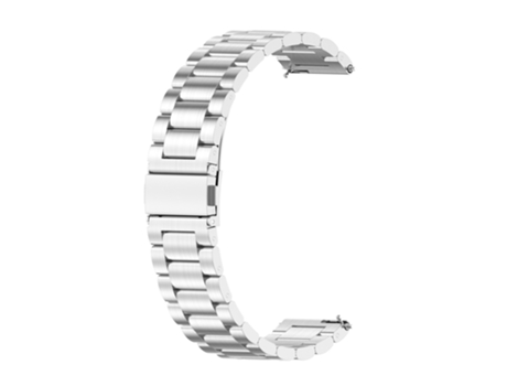 Correa de reloj inteligente para Huawei GT 3 Pro 46 mm Pulsera de acero metálico con tres cuentas (Plata)