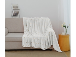 Manta de amor estampada blanca 130*160cm-BOD HOME