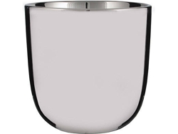 Jarrón MICA deCORATIONS Haz Redondo Plata Ø13X12.5Cm