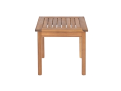 Mesita Auxiliar Acacia Natural Marron 48x48x46cm