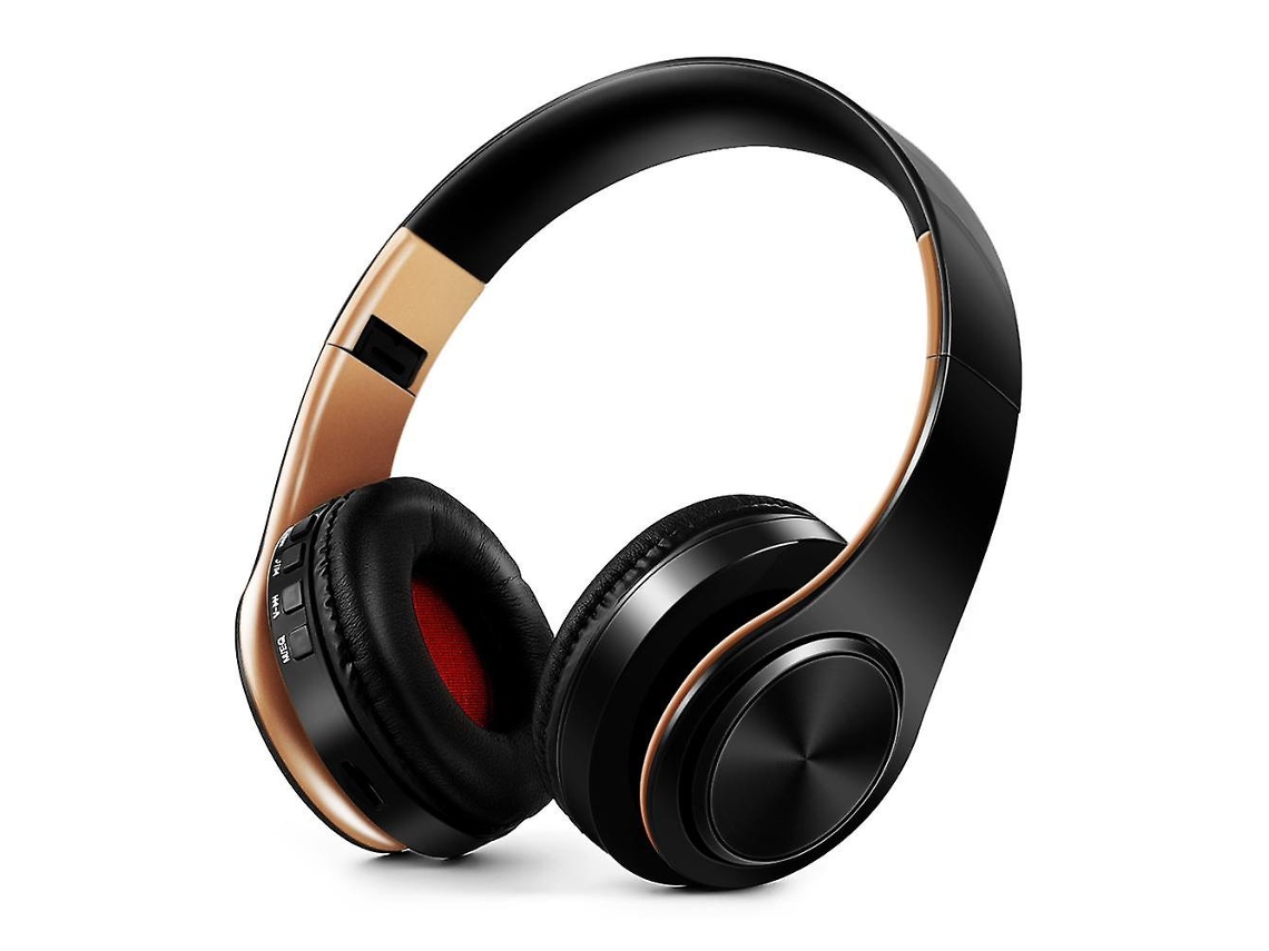 Auriculares Bluetooth YDCY Hifi Stereo Music Fm y compatible con tarjeta Sd con micrófono