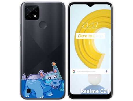 Carcasa Realme C21 TUMUNDOSMARTPHONE Dibujos Transparente Multicolor