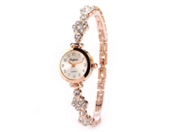Reloj De Pulsera Para Mujer Con Diamantes De Imitación Y Perlas, Brazalete Analógico De Cuarzo, Blanco.