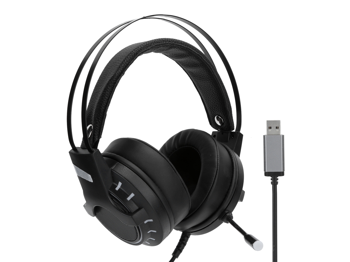 Auriculares Para Juegos K3 Con Sonido Envolvente 7.1, Micrófono, Luces Led, Plug And Play.