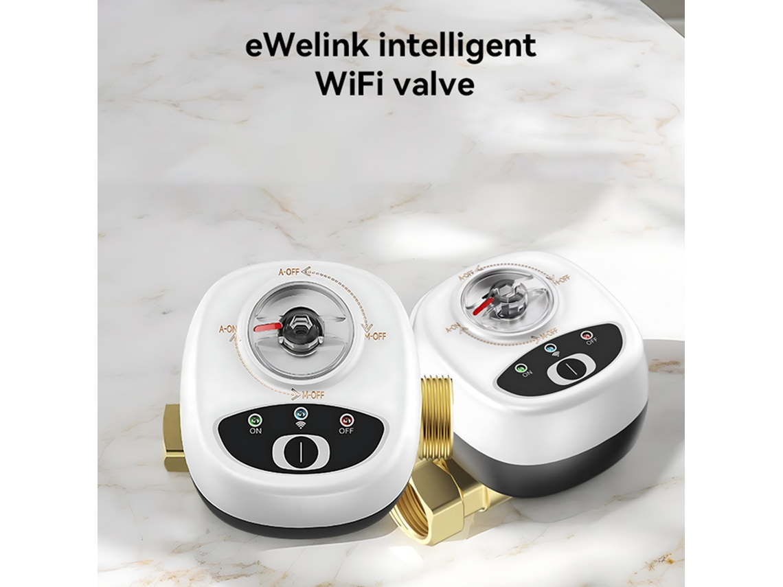 Válvula de agua inteligente Ewelink con Wi-Fi IP65 y control remoto Alexa Google