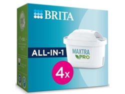 BRITA Pack de 4 Cartuchos de Filtro Maxtra Pro All-In-1 Nuevo Maxtra Plus