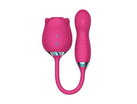 Vibrador de masaje de succión de rosa multifrecuencia para mujer (rosa roja) YIZHOOD