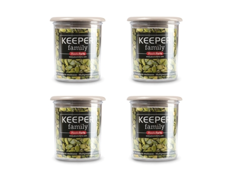Pack de 4 Botellas PLASTIC FORTE (8 x 8 x 9 cm - Plástico - Multicolor)
