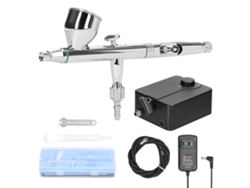 Kit Profesional De Compresor De Aire Con Aerógrafo De 0,3 Mm Para Maquillaje Y Arte.