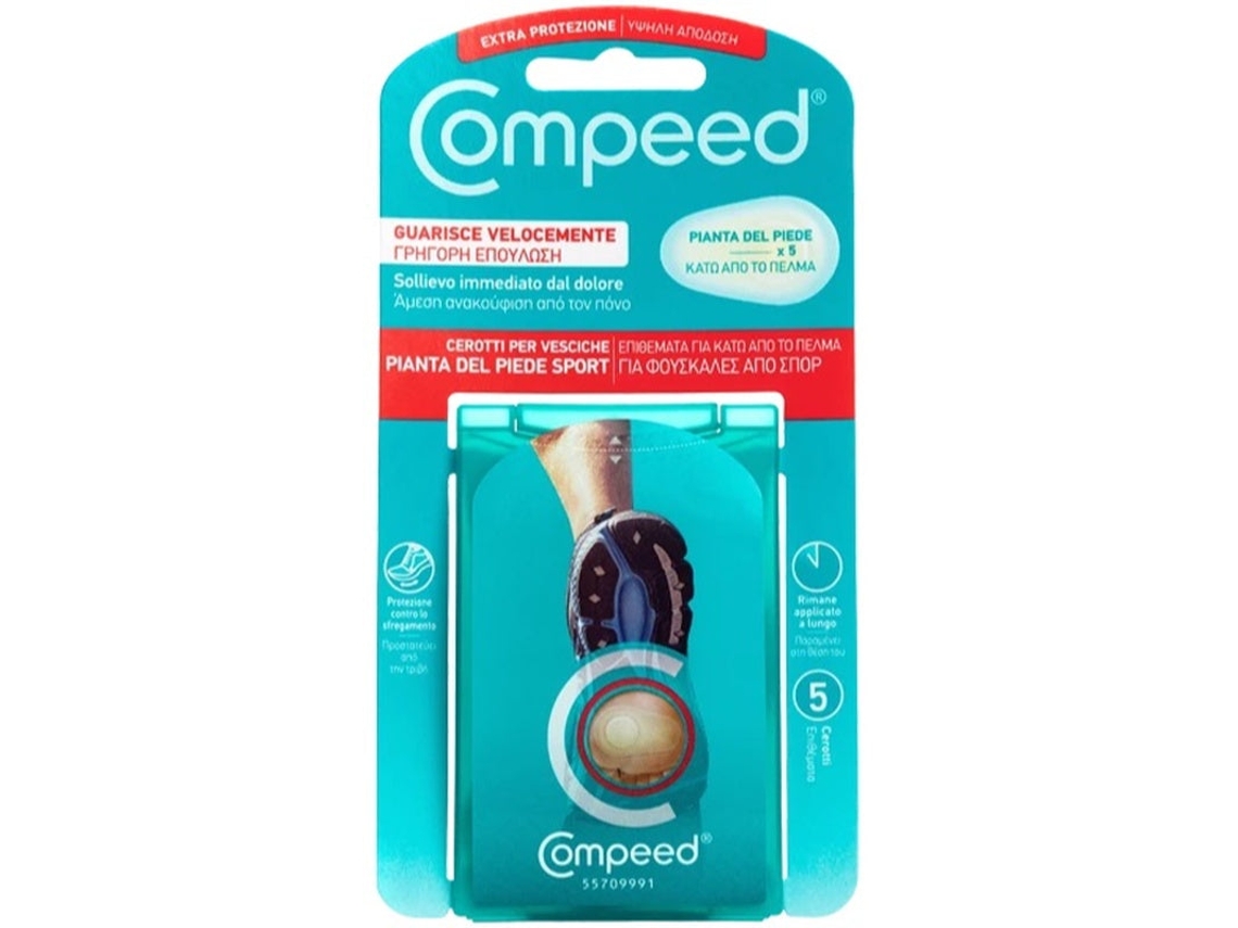 Vendajes para ampollas en los pies Compeed Sports (5 unidades)