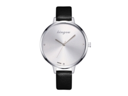 Reloj De Pulsera De Cuarzo Para Mujer Con Correa De Pu, Pantalla Analógica Y Bisel Redondo (azul)