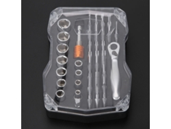 Kit De Llave De Tuerca Ratchet Con Brocas De Destornillador Y Sockets Para Trabajos Múltiples