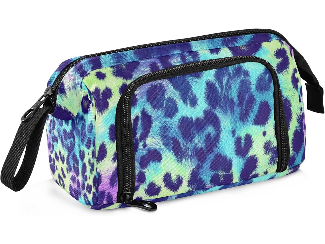 Besportble Estuche De Leopardo Colorido Y Nailon Resistente Con Una Cremallera Robusta Y Duradera 24 X 9,5 ...
