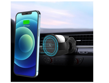 Cargador Coche Inalámbrico Teléfono Compatible para BISBISOUS Negro