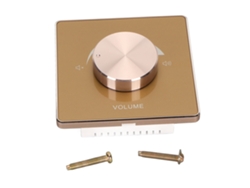 Control De Volumen De 50 W Para Montaje En Pared Con Perilla Giratoria De 5 Posiciones Y Marco De Aluminio.