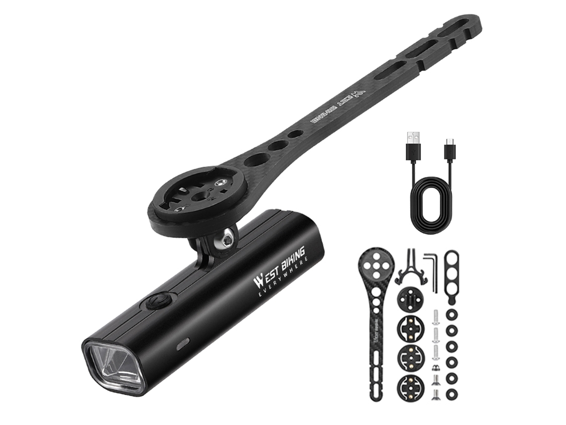 Luces Led Recargables E Impermeables Para Bicicleta Con Soporte Giratorio, 400 Lúmenes Para Ciclismo Nocturno.