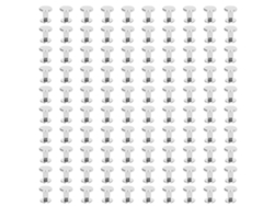 100 Juegos De Tornillos Chicago De Latón Plateado De 9x5 Mm Para Bricolaje En Cuero.