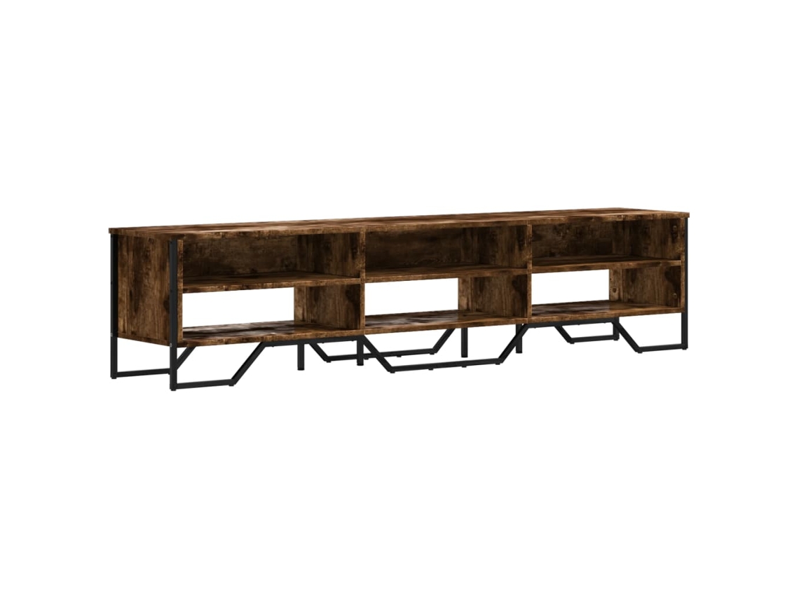 Maison Exclusive - Mueble De Tv Madera De Ingeniería Roble Ahumado 180x34x41 Cm