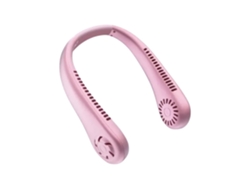 Ventilador De Cuello Sin Aspas (rosa), Mini Ventilador Usb Portátil, Flujo De Aire Súper Potente, Brisa Natural Silenciosa.