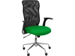 Silla de Escritorio Operativa PIQUERAS Y CRESPO Minaya Verde y Negro (Malla y Tejido)