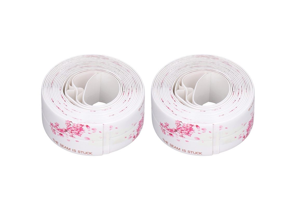 2 Cintas Autoadhesivas Impermeables De Pvc Para Sellado Y Calafateo En Cocina Y Baño, 3,2 Metros