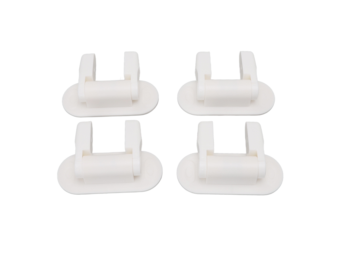 4 Cerraduras De Palanca De Seguridad Para Puertas Infantiles, Cerradura Antiapertura Para Puertas De Bebés, Color Blanco, Abs, Fácil Instalación.