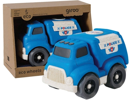 Coche GIROS Bio Plástico Policía (Edade Mínima: 18 Meses - 21 x 12 x 16,5 cm)