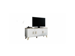 Mueble de TV CAMA MEBLE LOTTA KOM150 3D Blanco Madera