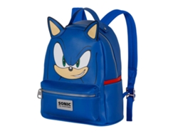 Sega-Sonic Face Mochila Heady, Azul