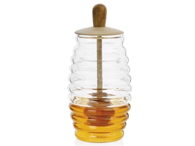 Recipiente para Miel RIVA en Vidrio 5.5x15.5 cm
