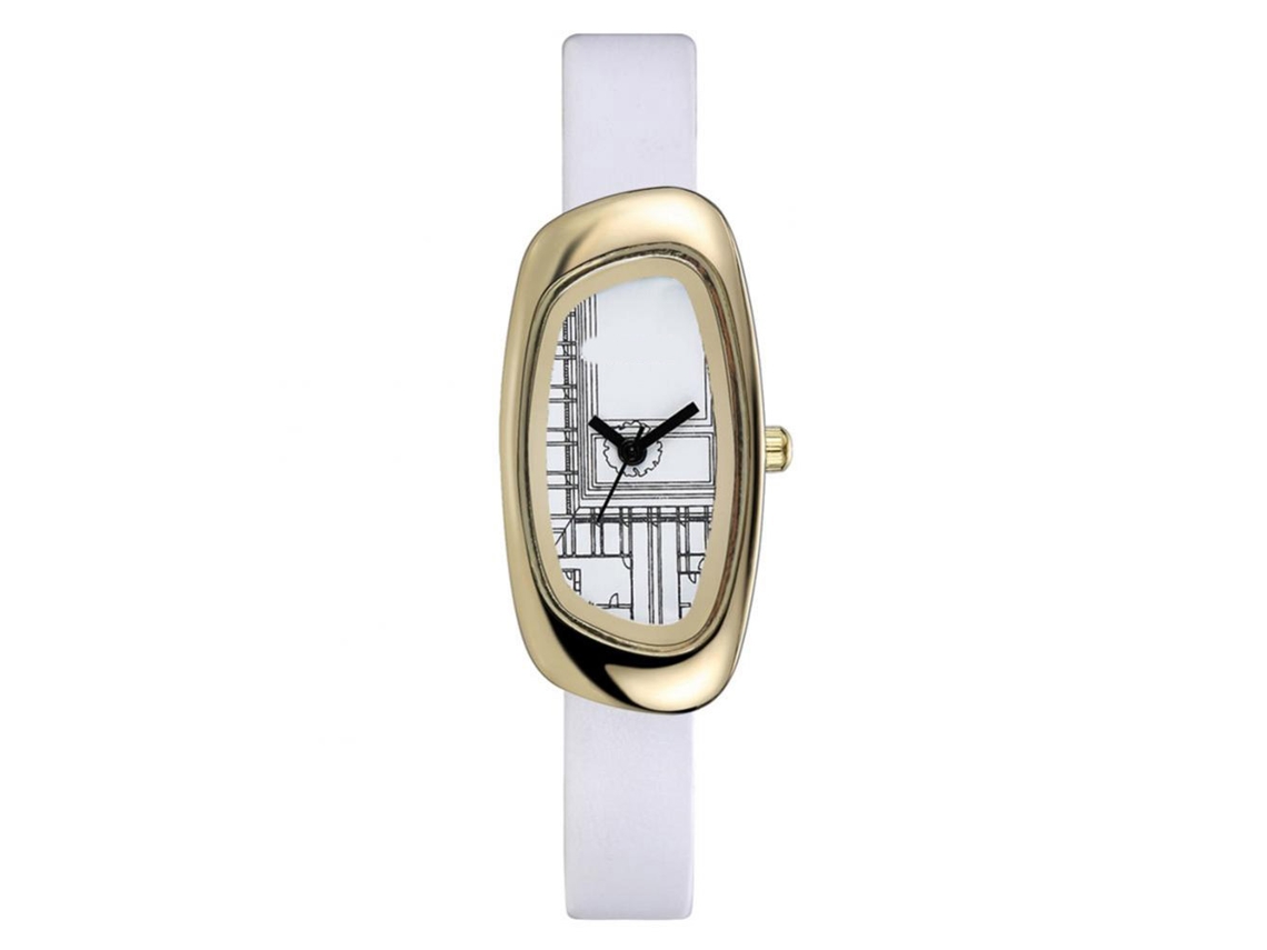 Relógio De Pulso Quartz Biden Square Elegante Fashion Simples Para Negócios (café)